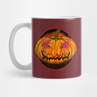 Halloween Jack o lantern, Scary pumpkin gift Mug